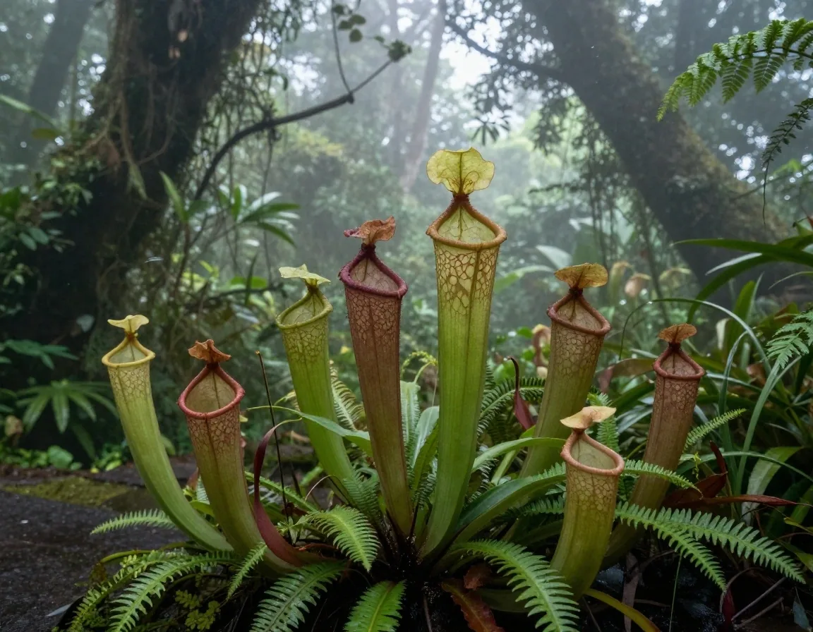Orchids and ferns along the Cloud Forest walk