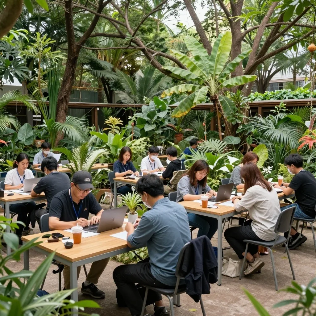 Morning in Floral Fantasy hall